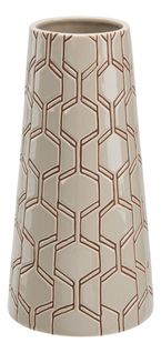 Vase céramique H. 30 cm VERNON Beige