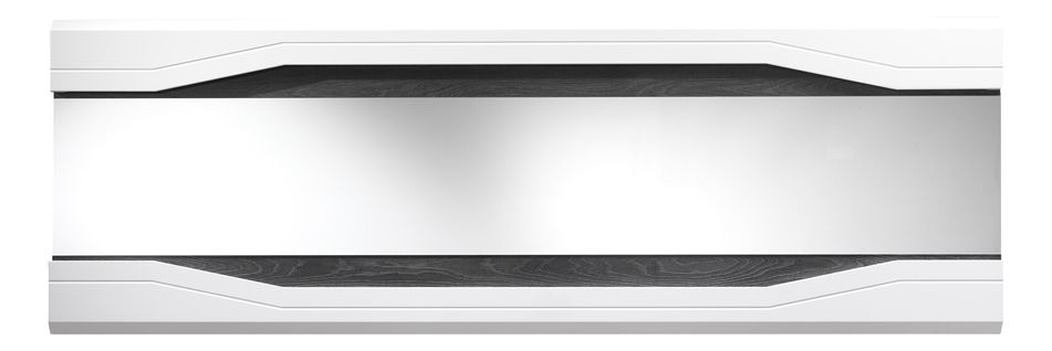 Miroir rectangulaire L.180 MATERA Blanc/imitation chêne gris