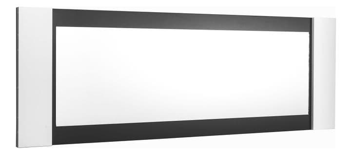 Miroir BELLARIVA laqué blanc/ gris anthracite