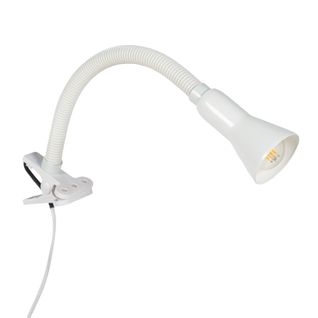 Lampe pince de bureau H. 45 cm ALPHA Blanche