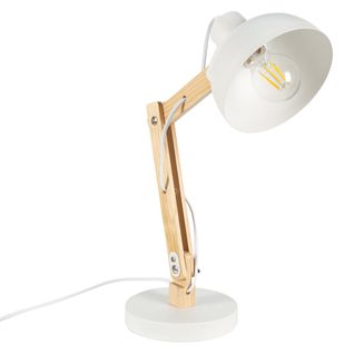 Lampe de bureau H. 42 cm SAYA Blanche