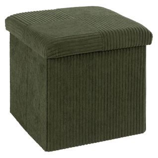 Pouf pliable H. 38 cm PAT Kaki