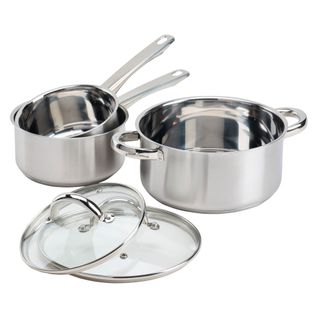 Batterie de cuisine 5 pièces NOVA Gris vue 3/4