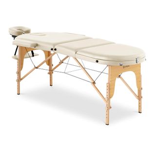 Table Lit De Massage Pliant Pliante Beige (cadre : Hêtre, Revêtement : Pvc, Hauteur De La Table : 6