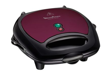 Croque-gaufre MOULINEX SJ615612 Break Time prune