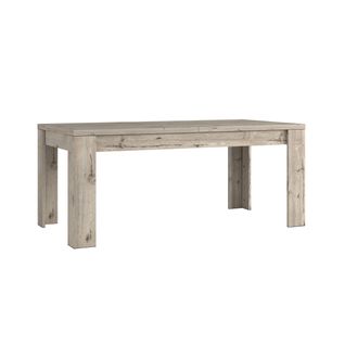 Table + allonge rectangulaire FOREST Imitation chêne