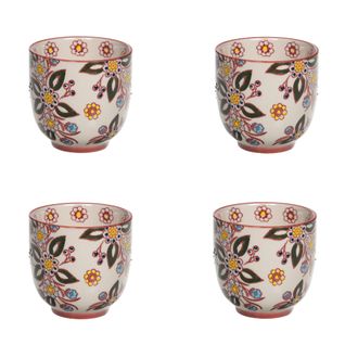 Coffret De 4 Gobelets Siena 7 Cm En Grès