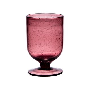 Verre à Pied 25 Cl Gordes Bullé Violet (lot De 6) En Verre