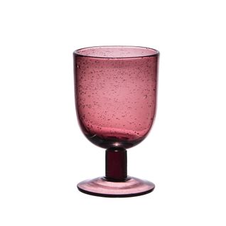 Verre à Pied 28 Cl Luberon Bullé Violet (lot De 6) En Verre