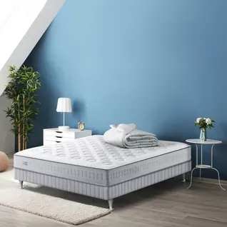 Matelas Ressorts Ensachés 160x200 cm INITIAL, Ferme, H23 + Couette 260x240