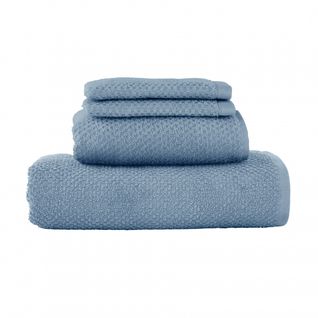 Lot 2 Serviettes De Bain Et 2 Gants De Toilette Bleu