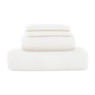Lot 2 Serviettes De Bain Et 2 Gants De Toilette Ecru