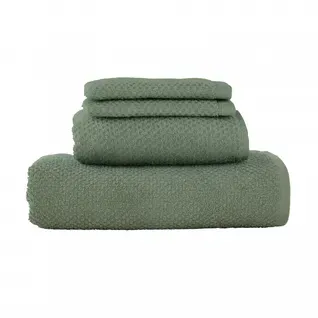 Lot 2 Serviettes De Bain Et 2 Gants De Toilette Sauge