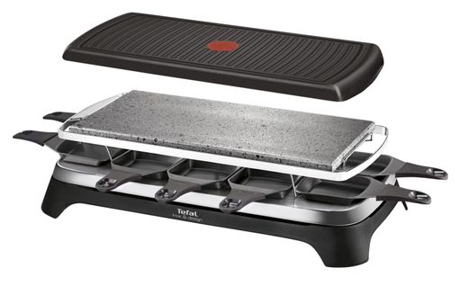 Raclette+ pierrade ® TEFAL RE45A812 noir vue 3/4
