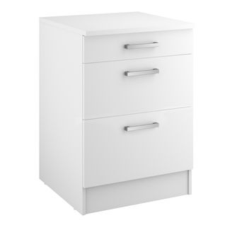 Bas 60 cm casserolier UNO blanc mat