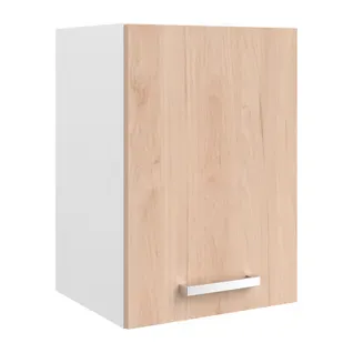 Haut 40 cm 1 porte UNO chêne vue 3/4