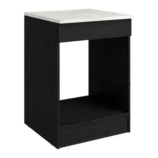 Bas four 60 cm ANNA chêne noir