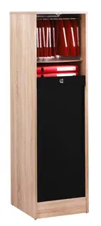 Classeur 140 cm MATHA imitation chêne et noir