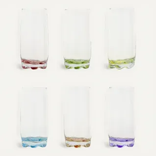 Set de 6 verres à eau 39 cl ADORA Assorti vue de face