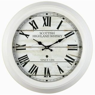 Horloge Scottish Blanc 47 Cm