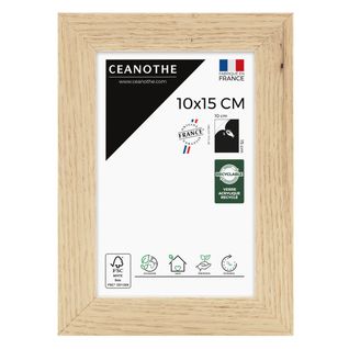 Cadre Photo  Tara 10x15 Cm Bois Brut Chêne