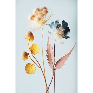 Tableau Sur Toile Fleur Colorée 30x45 Cm