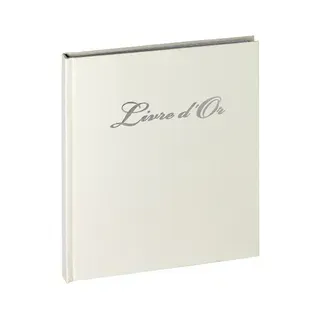 Livre D'or Boston Argent 80 Pages Blanches