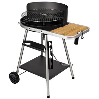 Barbecue À Charbon De Bois Avec Grille Pivotante - 86 X 63,5 X 95 Cm - Acier