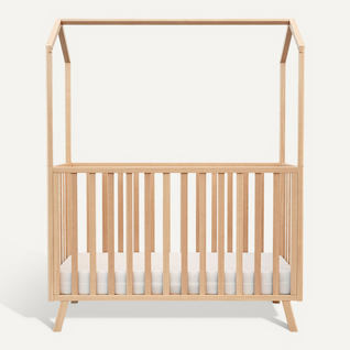 Lit Cabane Bébé évolutif En Bois Kasa Hêtre Verni 60 X 120 Cm