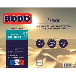 Oreiller Luxor 60x60 Cm - 100% Coton - Effet Duvet