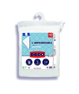 Protege Matelas Imperméable - 160x200 Cm - Coton/polyester - Anti Punaise De Lit