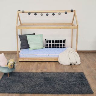 Matelas bébé Coton Hypoallergenique En Mousse Ferme Bleu 60x120