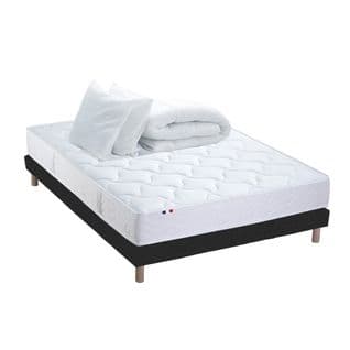 Pack Astre Matelas Ressorts + Sommier + Couette + Oreillers - 140 X 190 Cm