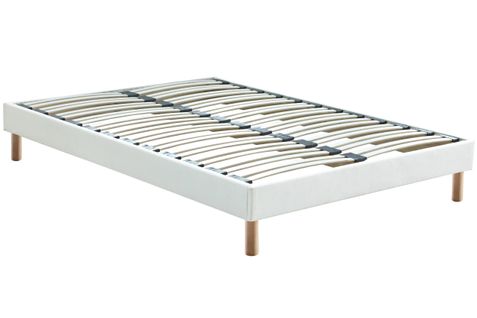 Sommier en kit 160x200 cm LUCIO blanc