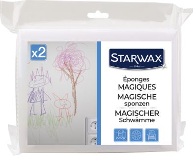 Entretien multi-usages STARWAX Eponges magiques x2