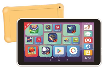 Tablette Enfant  7" Avec Contenu Éducatif, Interface Personnalisée Et Housse De Protection