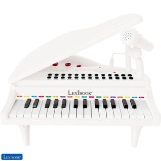 Mini Piano À Queue Électronique Avec Micro, 31 Touches Lumineuses Pour Apprendre La Musique