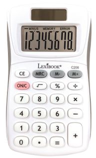 Calculatrice De Poche 8 Chiffres Avec Finition Rubber - C208
