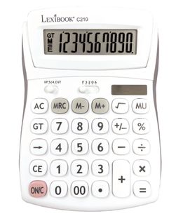 Calculatrice De Bureau C210 - 10 Chiffres Avec Écran À Angle Ajustable Et Finition Rubber