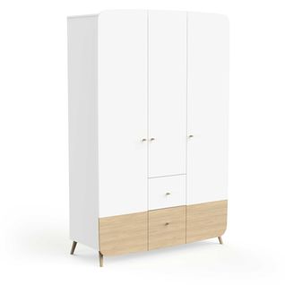 Armoire Firmiana - 127,8 X 49,7 X 203,4 - Blanc
