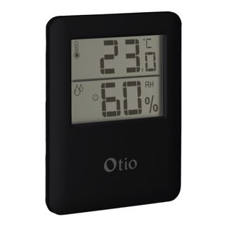 Thermomètre / Hygromètre Intérieur Magnétique - Noir - Otio