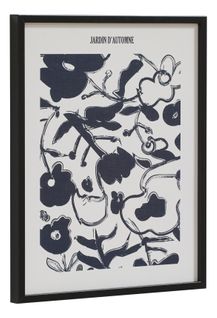 Toile 30x40 cm VEGETAL Lario noir