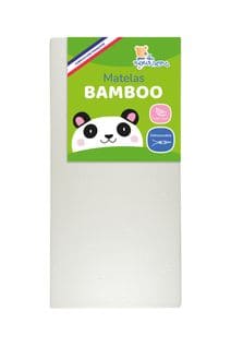 Matelas Bébé Bamboo - 60x120 Cm - Doux Et Absorbant - Déhoussable - Sans Traitement Chimique