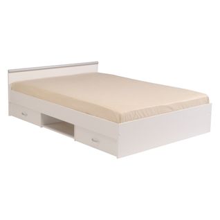 Lit 140x190 cm NASHVILLE blanc