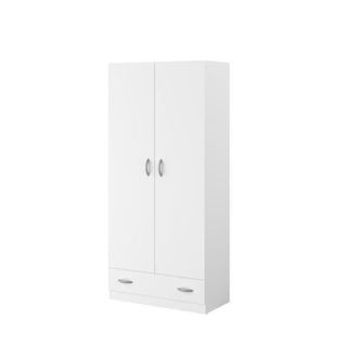 Varia Armoire 2 Portes Décor Blanc L78 Cm