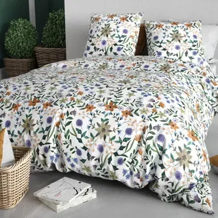 Housse De Couette 100% Coton 57 Fils + 2 Taies D'oreiller