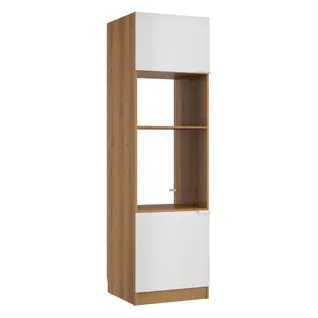 Colonne four 60cm EDEN chêne - blanc