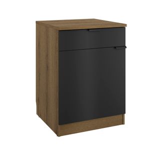 Bas 60 cm 1p 1t EDEN chêne - gris