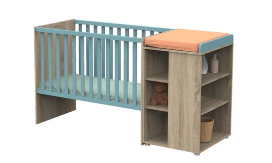 Lit Combiné 120x60cm Évolutif En 90x190cm