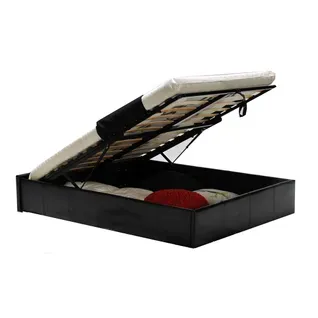 Lit Coffre Torino 140x190 + 1 Sommier / Noir